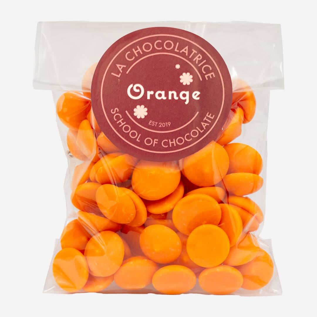 Chocolate sales orange buttons