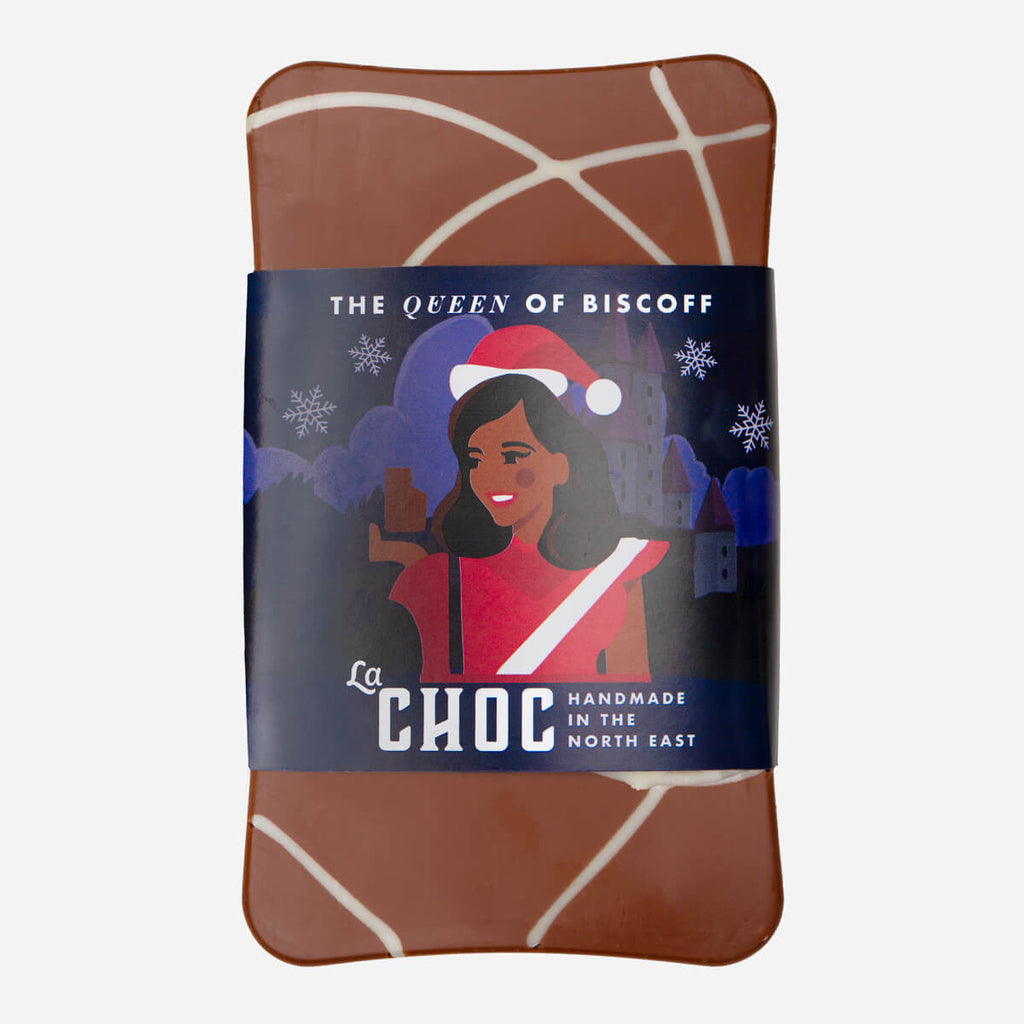 Biscoff Chocolate Bar with Geometric Design - Limited Edition Christmas Collection